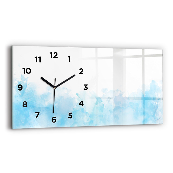 Horloge rectangulaire horizontale Taches peintes