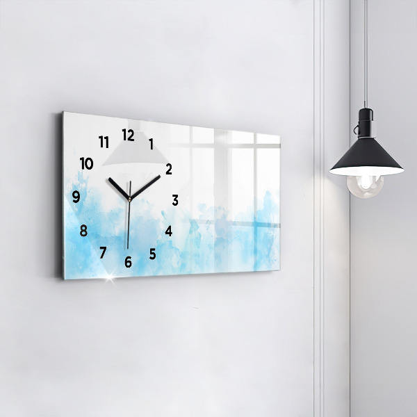 Horloge rectangulaire horizontale Taches peintes