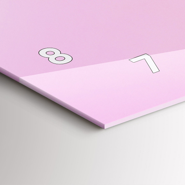 Horloge rectangulaire horizontale Coeur de fleurs