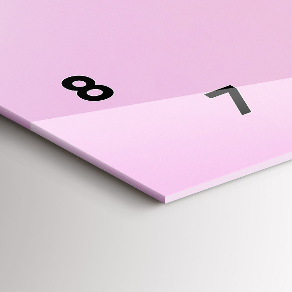 Horloge rectangulaire horizontale Coeur de fleurs