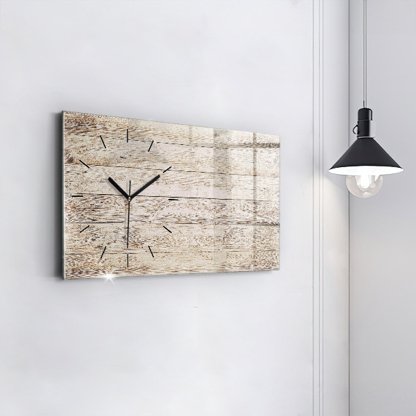 Horloge rectangulaire horizontale Panneaux en bois