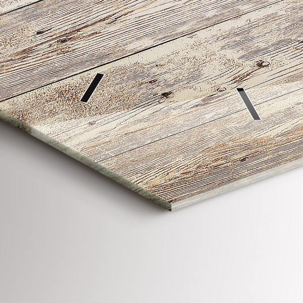 Horloge rectangulaire horizontale Panneaux en bois