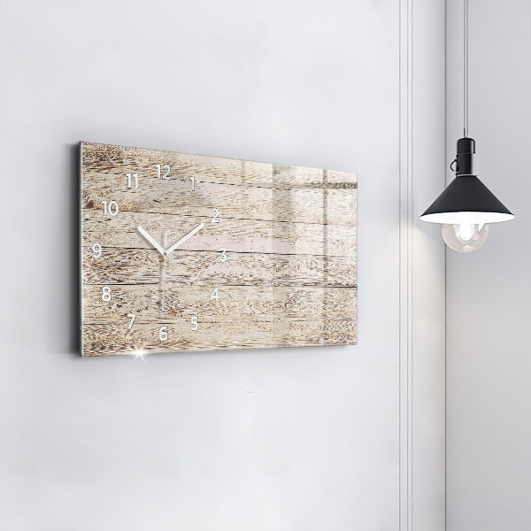 Horloge rectangulaire horizontale Panneaux en bois