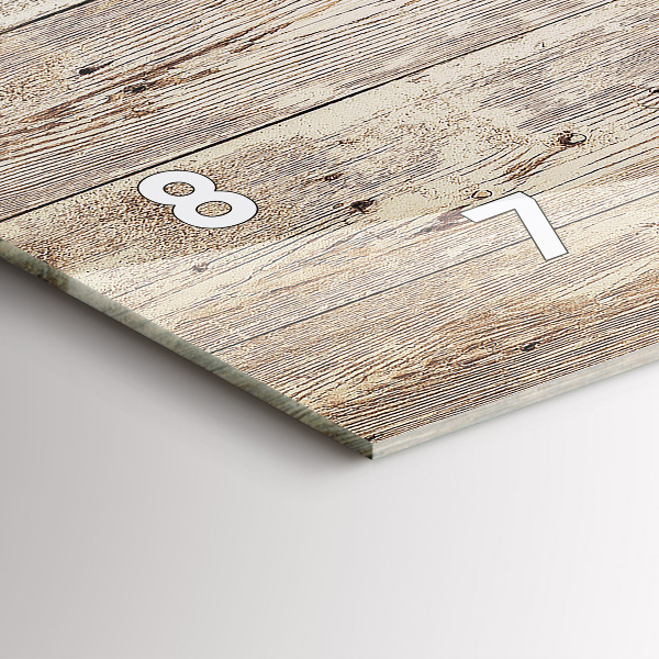 Horloge rectangulaire horizontale Panneaux en bois