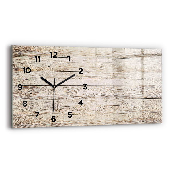 Horloge rectangulaire horizontale Panneaux en bois