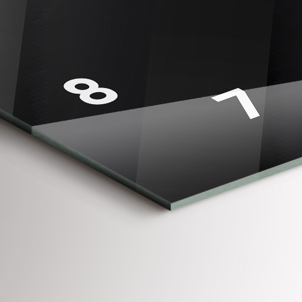 Horloge rectangulaire horizontale Motif de mur sombre