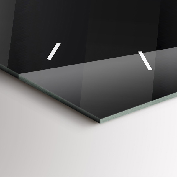 Horloge rectangulaire horizontale Motif de mur sombre