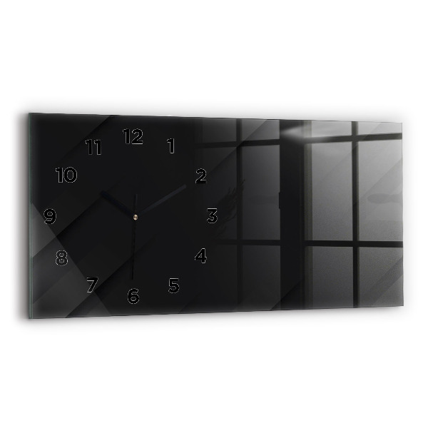 Horloge rectangulaire horizontale Motif de mur sombre