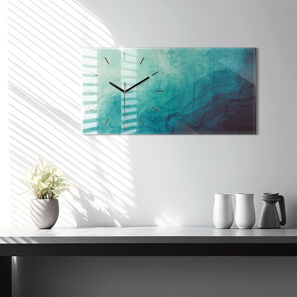 Horloge rectangulaire horizontale 'Profondeur d''abstraction'