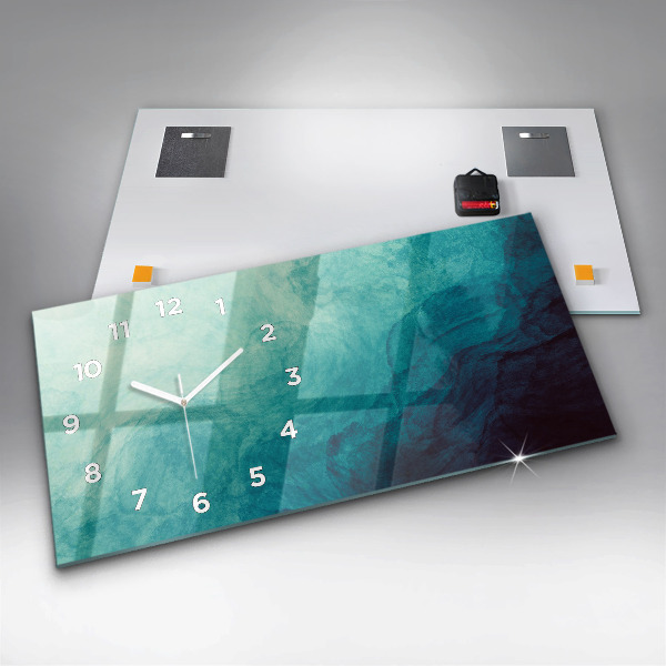 Horloge rectangulaire horizontale 'Profondeur d''abstraction'