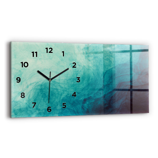 Horloge rectangulaire horizontale 'Profondeur d''abstraction'