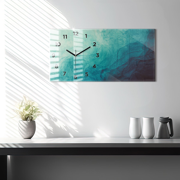 Horloge rectangulaire horizontale 'Profondeur d''abstraction'