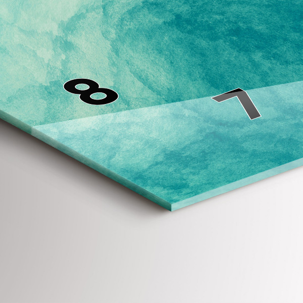 Horloge rectangulaire horizontale 'Profondeur d''abstraction'