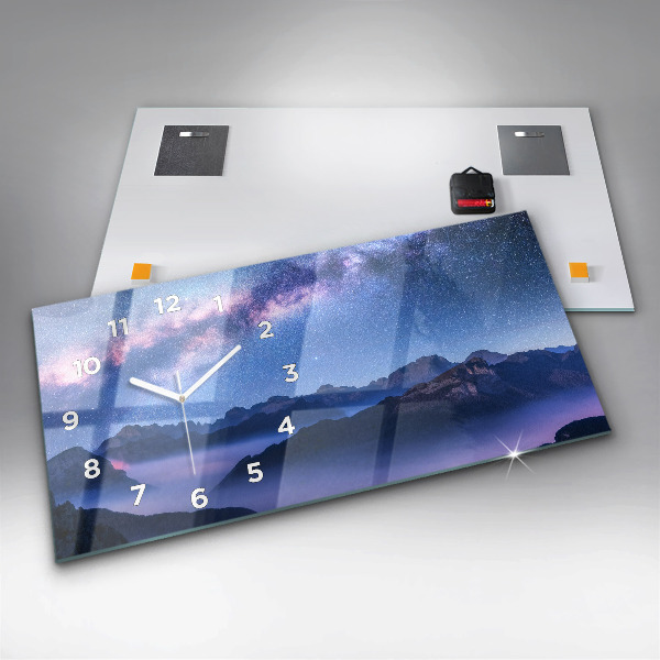 Horloge rectangulaire horizontale Voie lactée