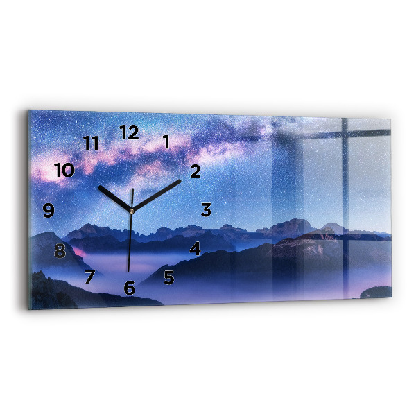 Horloge rectangulaire horizontale Voie lactée