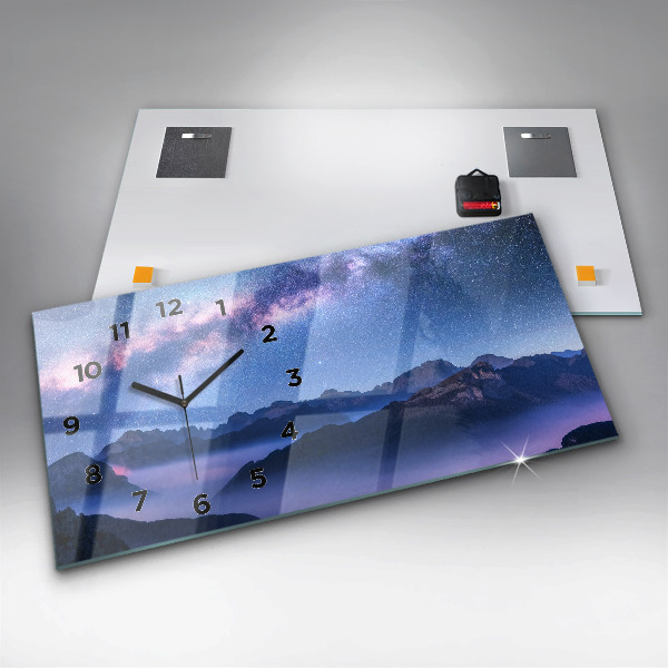 Horloge rectangulaire horizontale Voie lactée