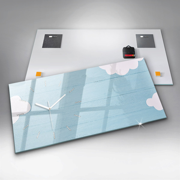 Horloge rectangulaire horizontale Planche pour enfants