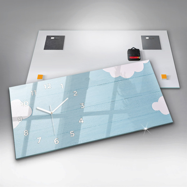 Horloge rectangulaire horizontale Planche pour enfants