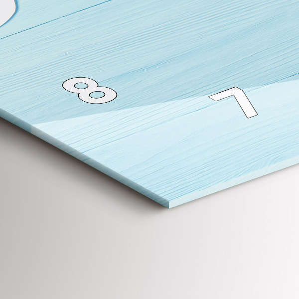 Horloge rectangulaire horizontale Planche pour enfants