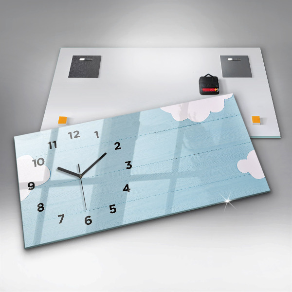 Horloge rectangulaire horizontale Planche pour enfants