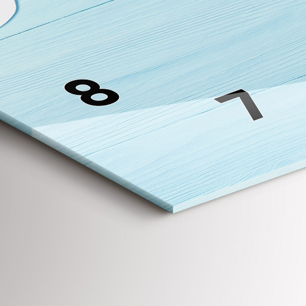 Horloge rectangulaire horizontale Planche pour enfants