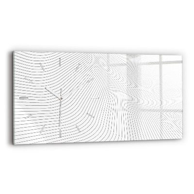 Horloge rectangulaire horizontale 'Lignes d''abstraction'