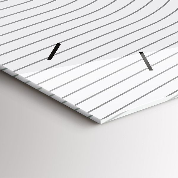 Horloge rectangulaire horizontale 'Lignes d''abstraction'