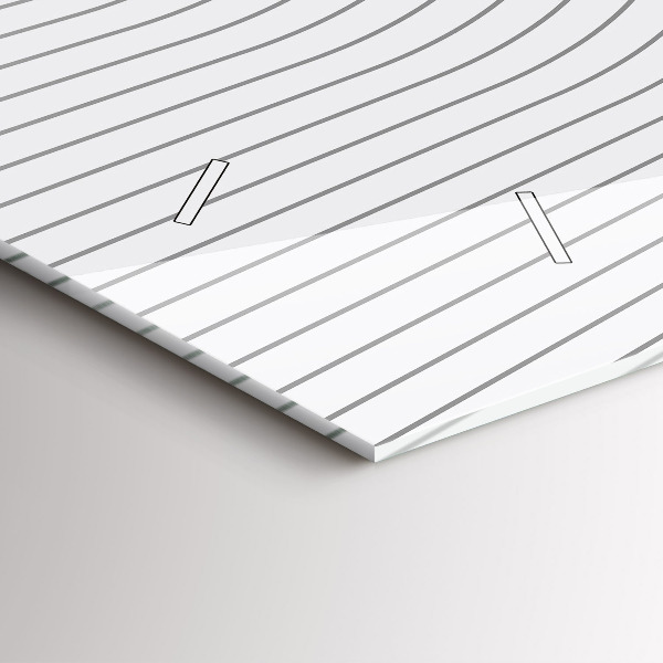 Horloge rectangulaire horizontale 'Lignes d''abstraction'