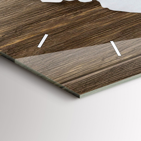 Horloge rectangulaire horizontale Carte du monde sur des tableaux