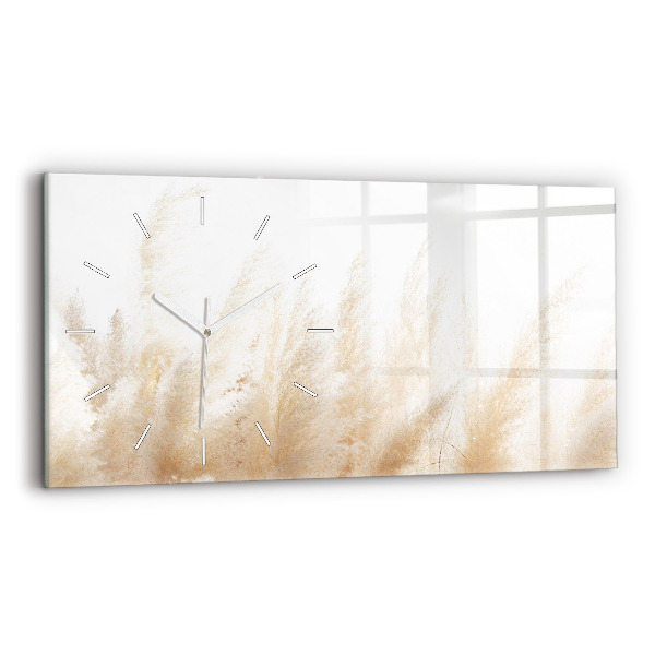 Horloge rectangulaire horizontale Abstraction des céréales