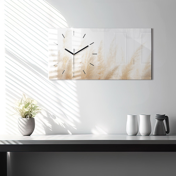 Horloge rectangulaire horizontale Abstraction des céréales