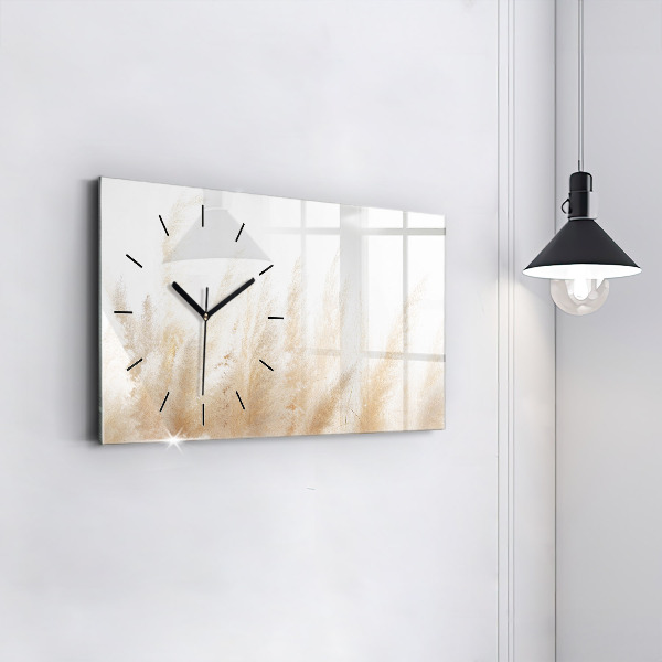 Horloge rectangulaire horizontale Abstraction des céréales