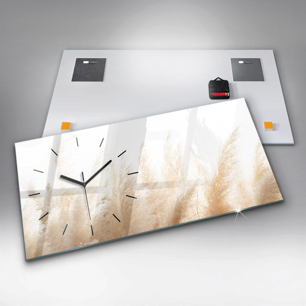 Horloge rectangulaire horizontale Abstraction des céréales