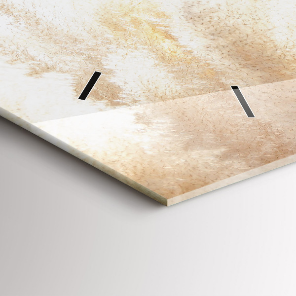 Horloge rectangulaire horizontale Abstraction des céréales