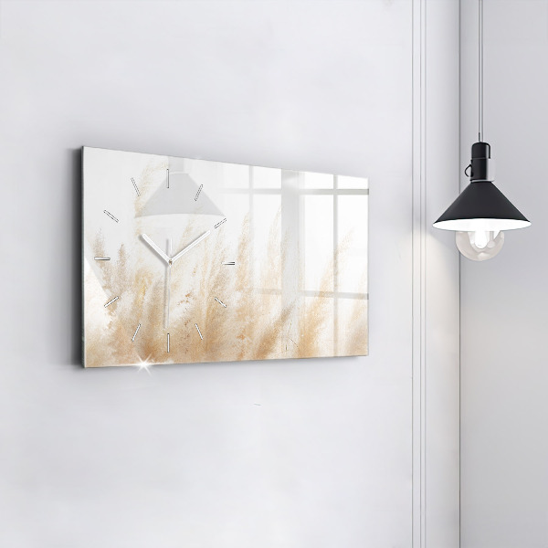 Horloge rectangulaire horizontale Abstraction des céréales