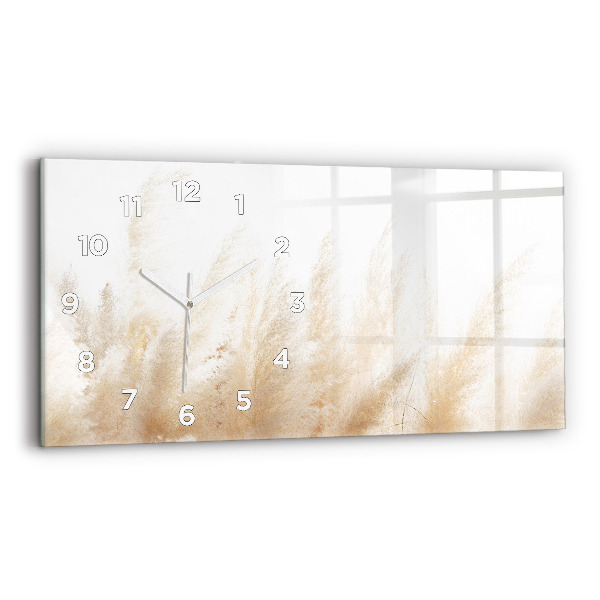 Horloge rectangulaire horizontale Abstraction des céréales