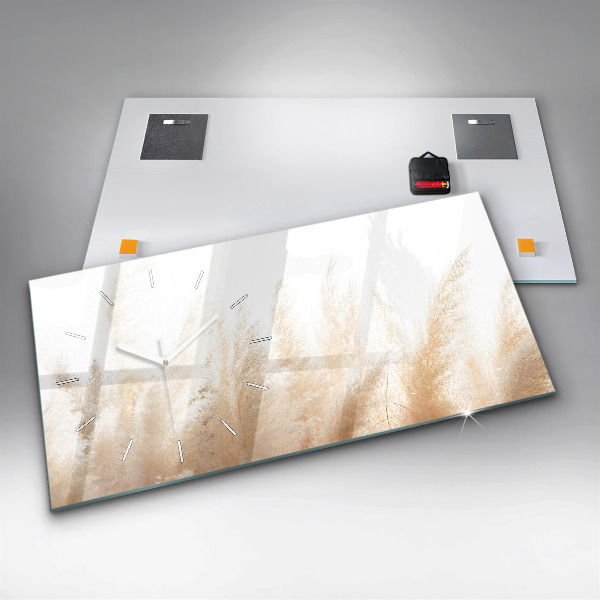 Horloge rectangulaire horizontale Abstraction des céréales