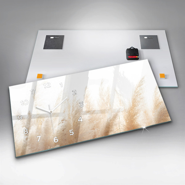 Horloge rectangulaire horizontale Abstraction des céréales