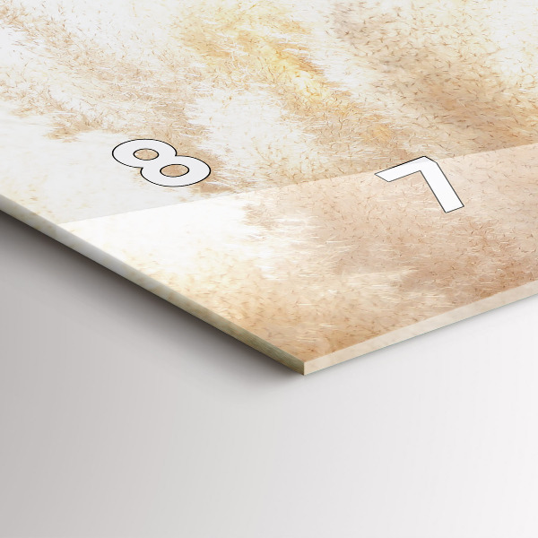 Horloge rectangulaire horizontale Abstraction des céréales