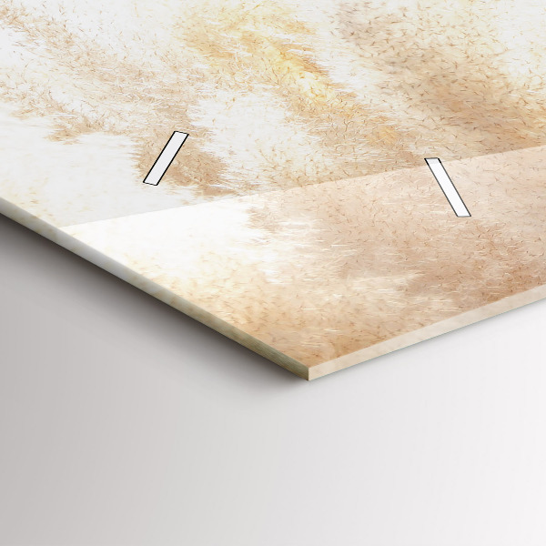 Horloge rectangulaire horizontale Abstraction des céréales