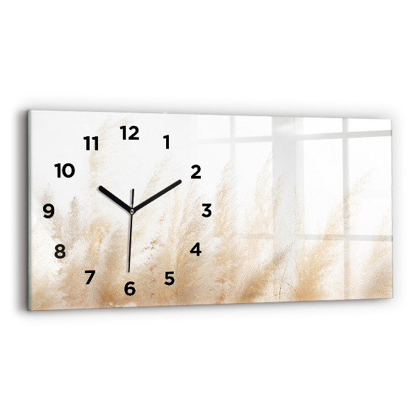 Horloge rectangulaire horizontale Abstraction des céréales