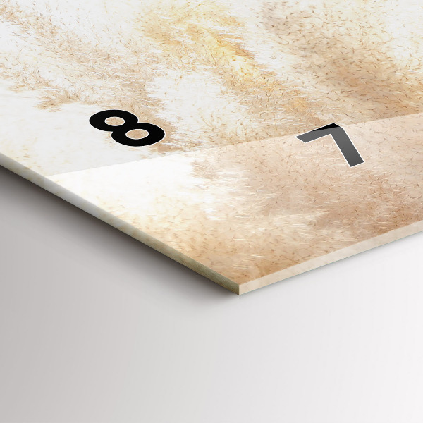 Horloge rectangulaire horizontale Abstraction des céréales