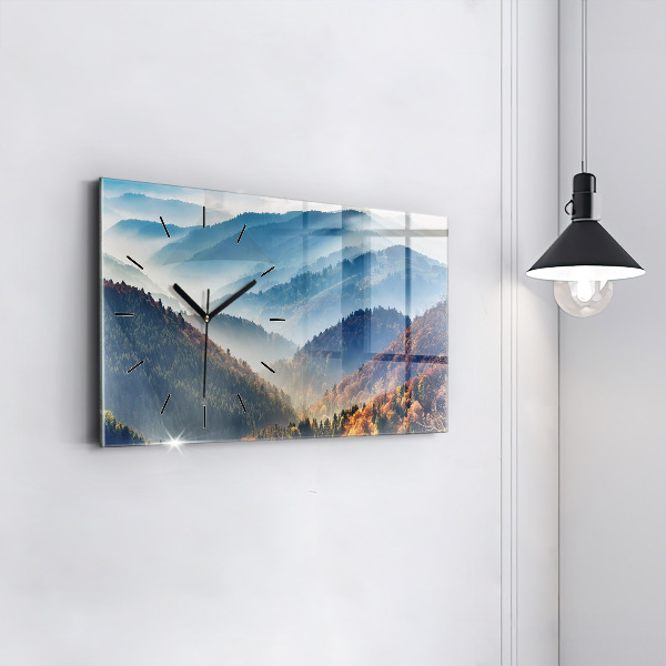 Horloge rectangulaire horizontale Paysage de montagne