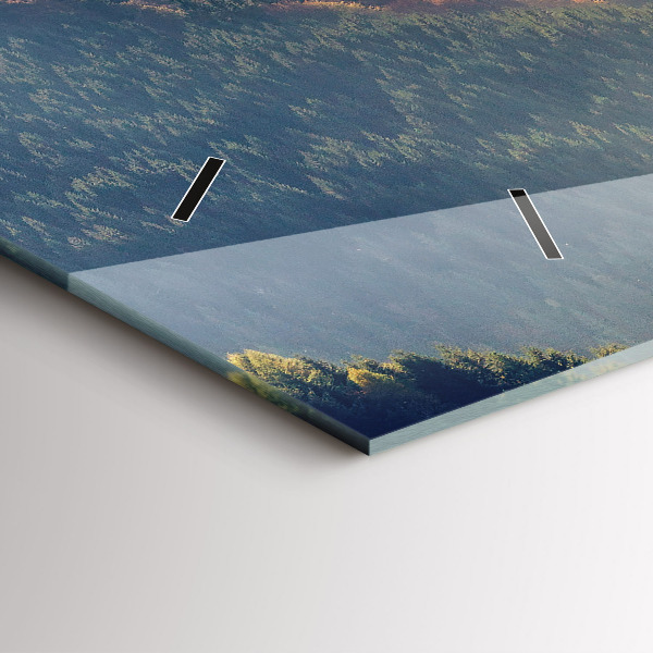 Horloge rectangulaire horizontale Paysage de montagne