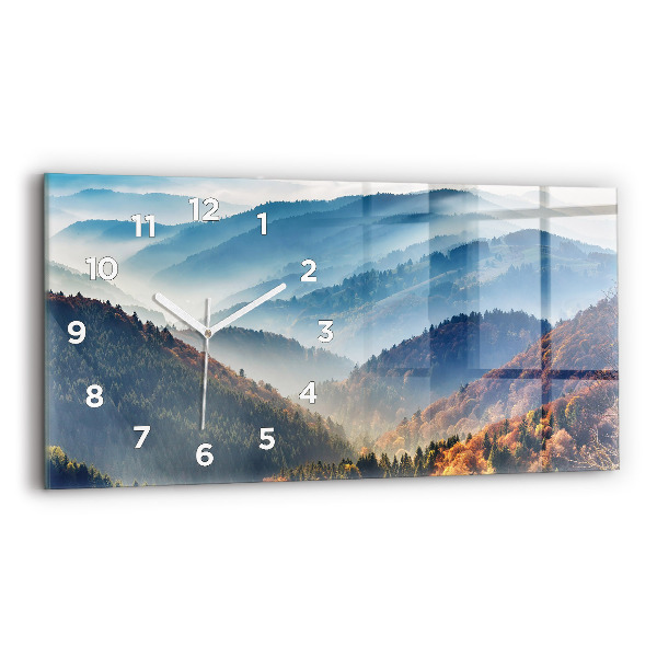 Horloge rectangulaire horizontale Paysage de montagne