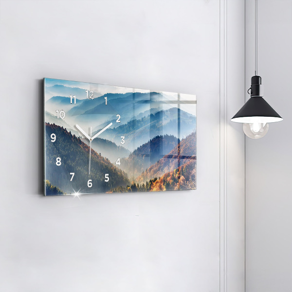 Horloge rectangulaire horizontale Paysage de montagne
