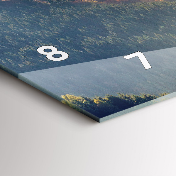 Horloge rectangulaire horizontale Paysage de montagne