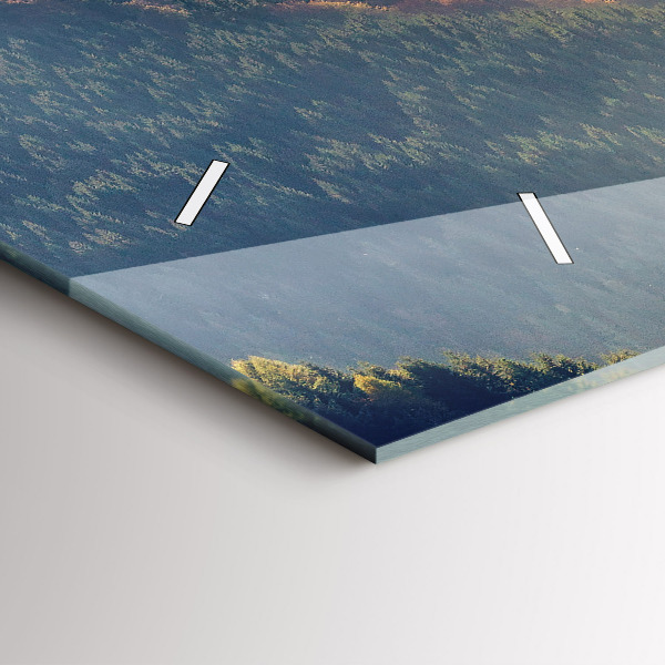 Horloge rectangulaire horizontale Paysage de montagne