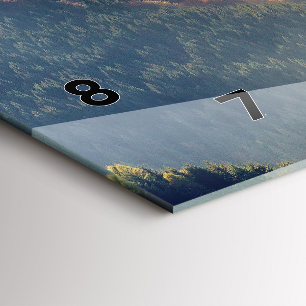 Horloge rectangulaire horizontale Paysage de montagne