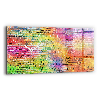 Horloge rectangulaire horizontale Mur peint